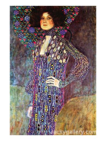 Portrait of Emily Fidge by Gustav Klimt paintings reproduction